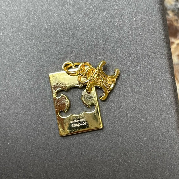 Celine RARE gold over Sterling Pendant / Necklace - Picture 7 of 8